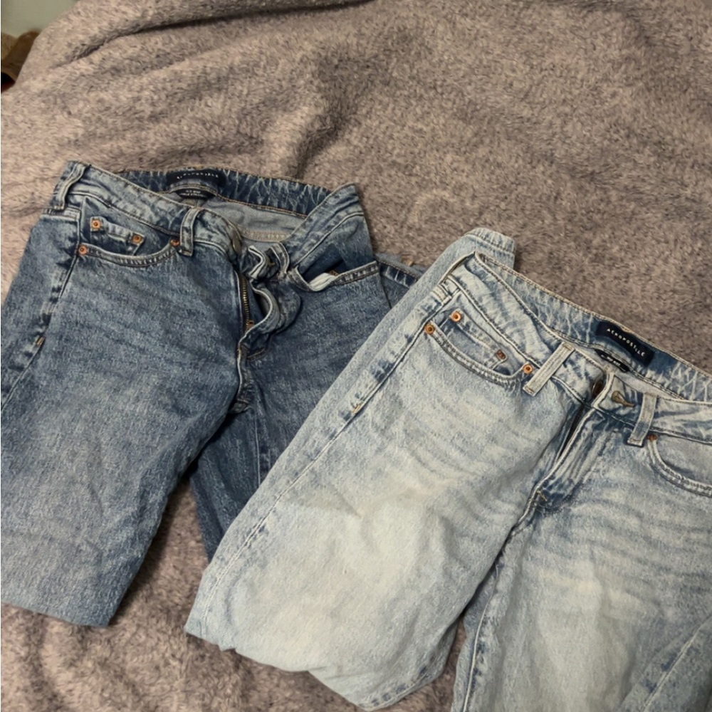 Aeropostale Blue Straight Leg Jeans